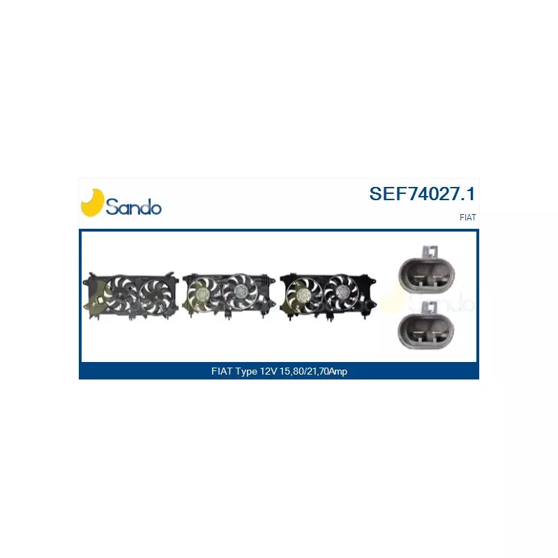 Moteur électrique, ventilateur pour radiateurs SANDO SEF74027.1
