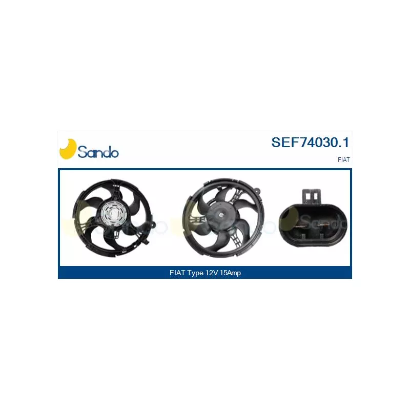 Moteur électrique, ventilateur pour radiateurs SANDO SEF74030.1