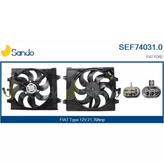 Moteur électrique, ventilateur pour radiateurs SANDO SEF74031.0