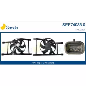 Moteur électrique, ventilateur pour radiateurs SANDO SEF74035.0