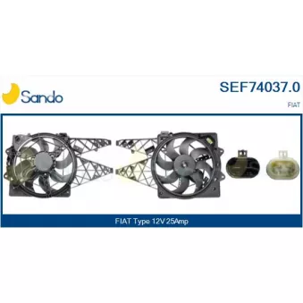Moteur électrique, ventilateur pour radiateurs SANDO SEF74037.0