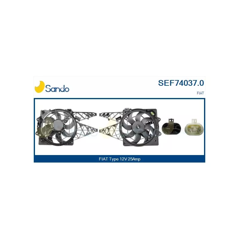 Moteur électrique, ventilateur pour radiateurs SANDO SEF74037.0