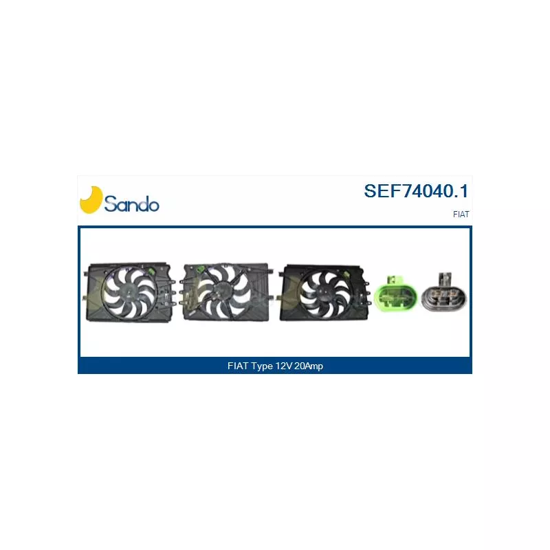 Moteur électrique, ventilateur pour radiateurs SANDO SEF74040.1