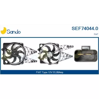 Moteur électrique, ventilateur pour radiateurs SANDO SEF74044.0