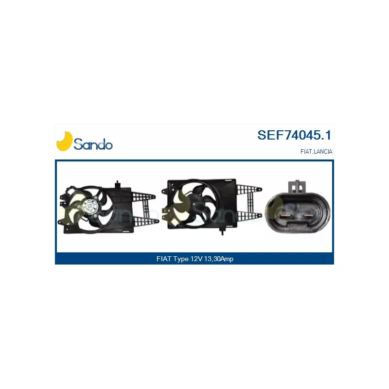Moteur électrique, ventilateur pour radiateurs SANDO SEF74045.1