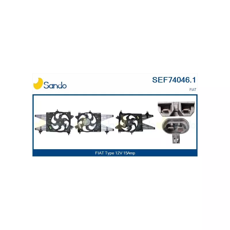 Moteur électrique, ventilateur pour radiateurs SANDO SEF74046.1
