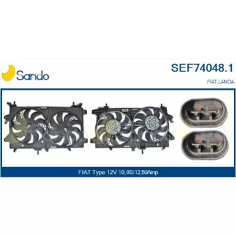 Moteur électrique, ventilateur pour radiateurs SANDO