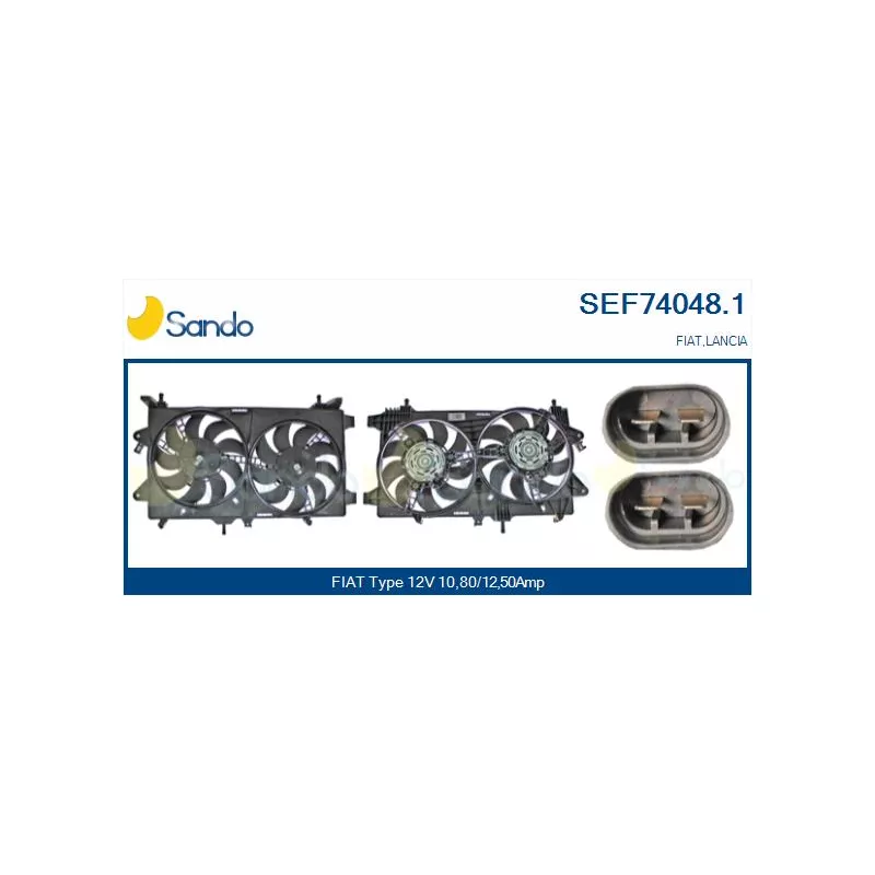 Moteur électrique, ventilateur pour radiateurs SANDO SEF74048.1