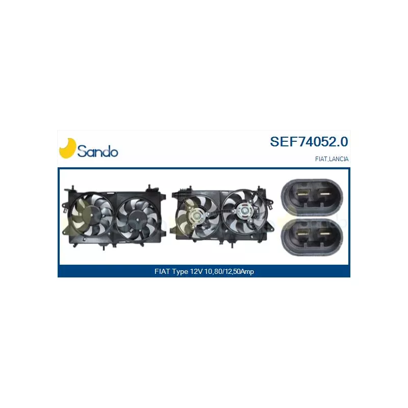 Moteur électrique, ventilateur pour radiateurs SANDO SEF74052.0