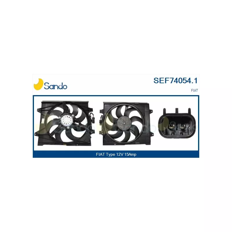 Moteur électrique, ventilateur pour radiateurs SANDO SEF74054.1