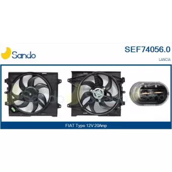 Moteur électrique, ventilateur pour radiateurs SANDO SEF74056.0