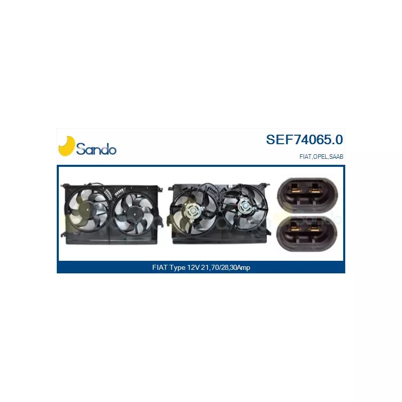 Moteur électrique, ventilateur pour radiateurs SANDO SEF74065.0