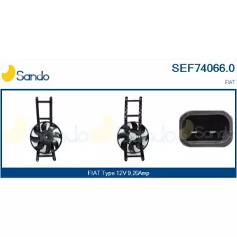 Moteur électrique, ventilateur pour radiateurs SANDO SEF74066.0