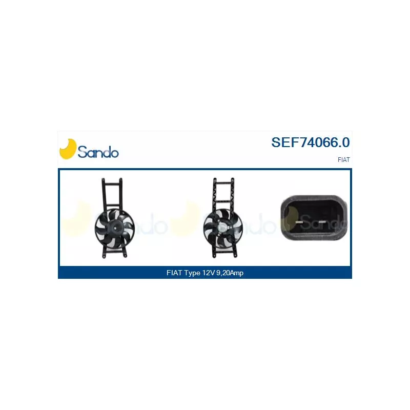 Moteur électrique, ventilateur pour radiateurs SANDO SEF74066.0