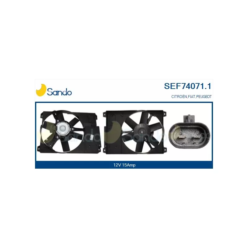 Moteur électrique, ventilateur pour radiateurs SANDO SEF74071.1