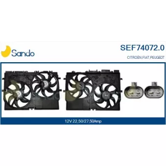 Moteur électrique, ventilateur pour radiateurs SANDO SEF74072.0