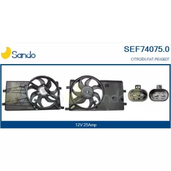 Moteur électrique, ventilateur pour radiateurs SANDO SEF74075.0
