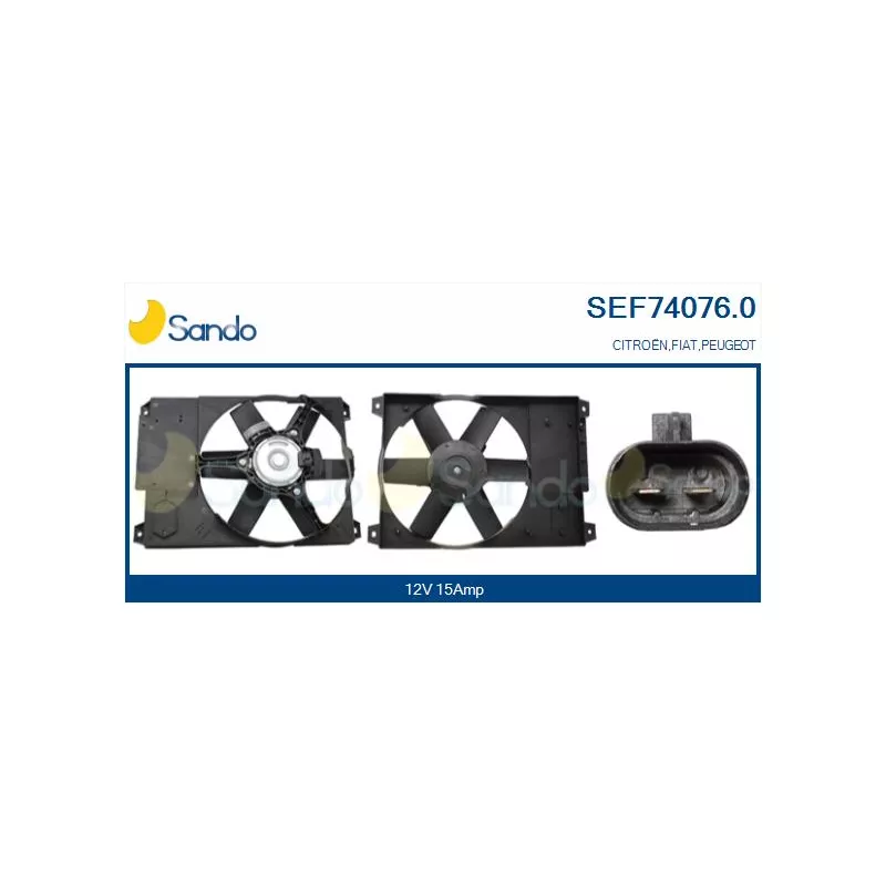 Moteur électrique, ventilateur pour radiateurs SANDO SEF74076.0