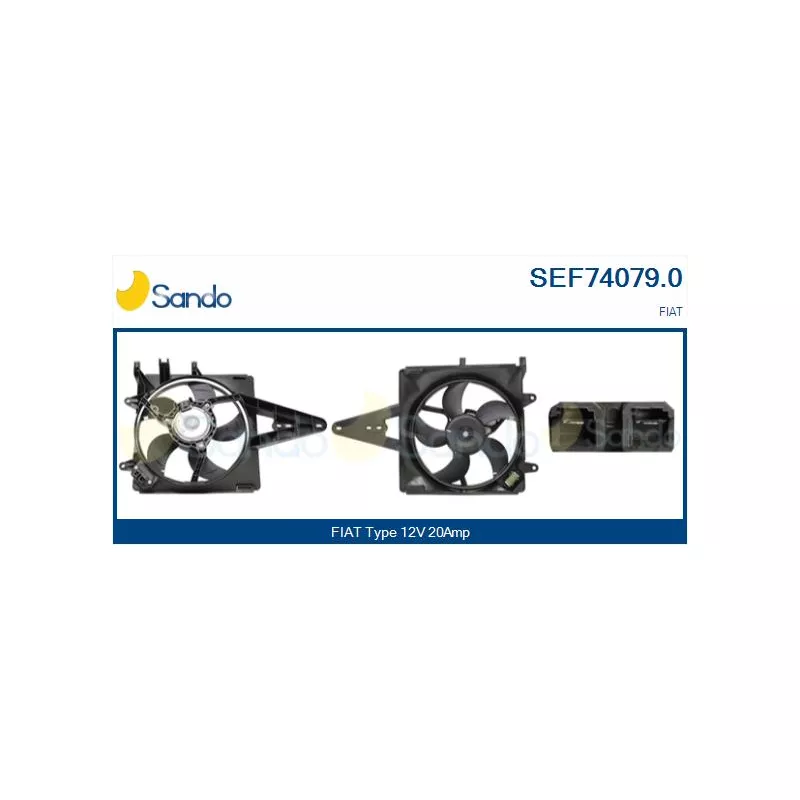 Moteur électrique, ventilateur pour radiateurs SANDO SEF74079.0