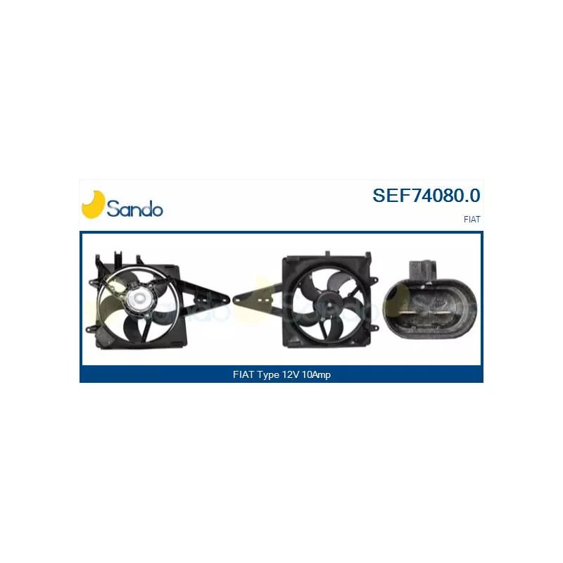 Moteur électrique, ventilateur pour radiateurs SANDO SEF74080.0