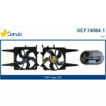 Moteur électrique, ventilateur pour radiateurs SANDO SEF74084.1