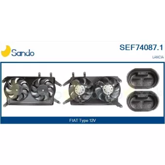 Moteur électrique, ventilateur pour radiateurs SANDO SEF74087.1
