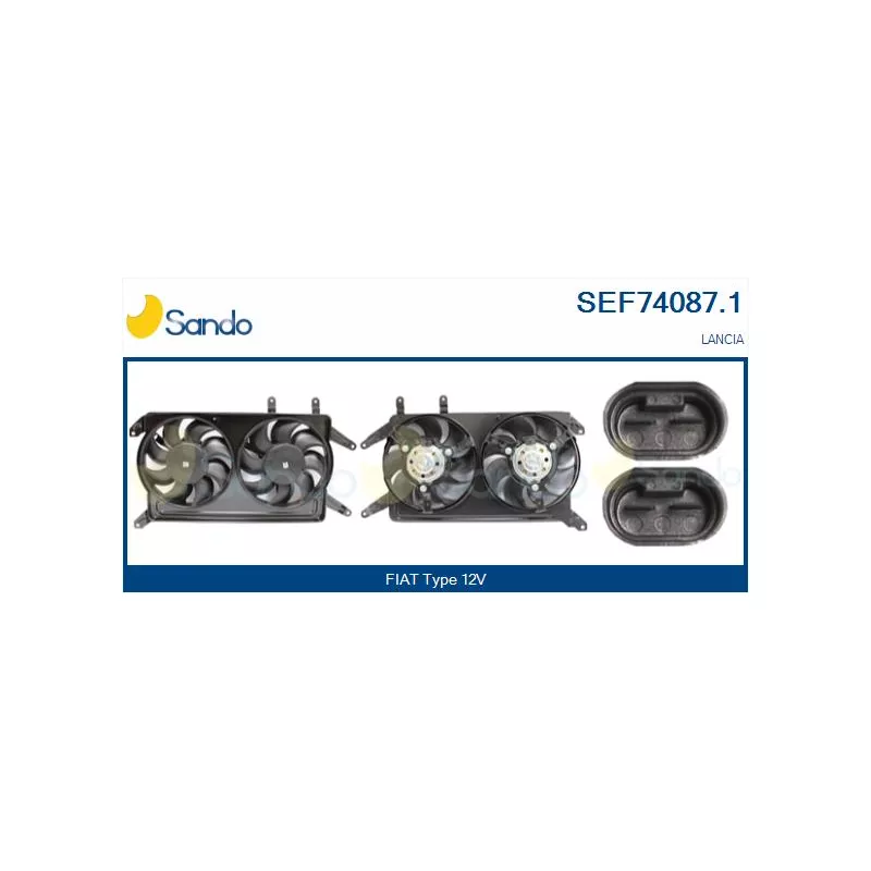 Moteur électrique, ventilateur pour radiateurs SANDO SEF74087.1