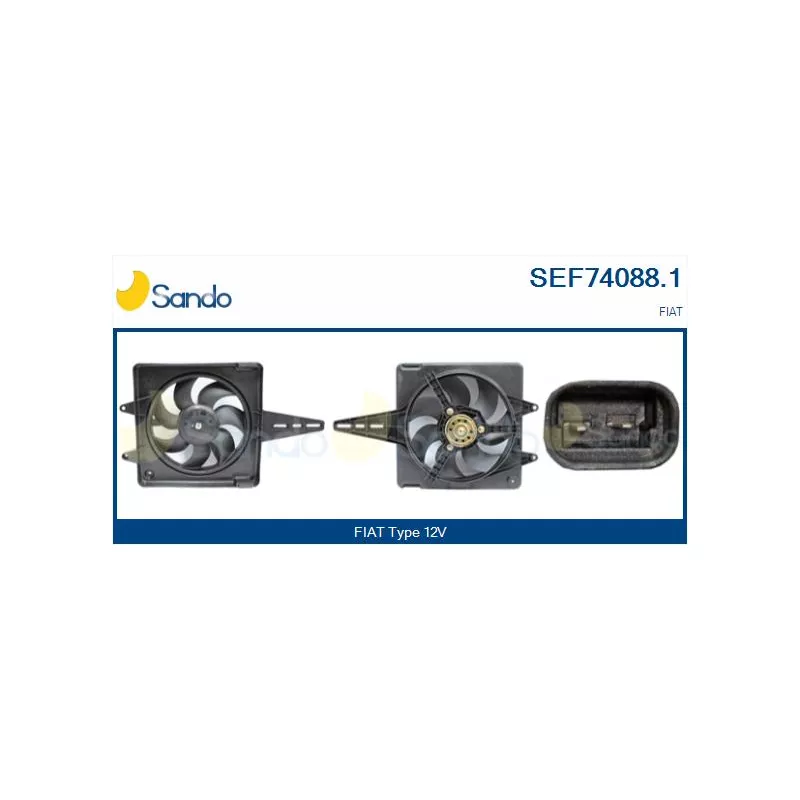 Moteur électrique, ventilateur pour radiateurs SANDO SEF74088.1