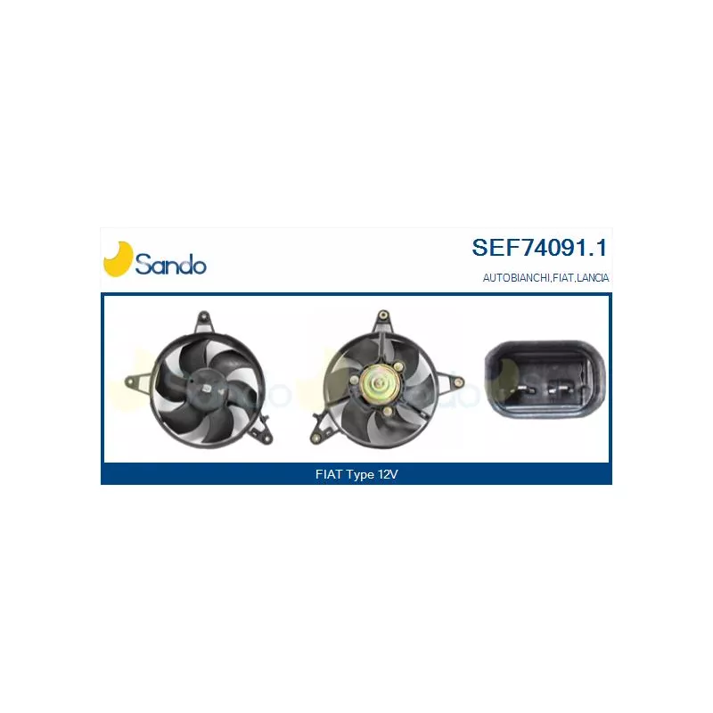 Moteur électrique, ventilateur pour radiateurs SANDO SEF74091.1