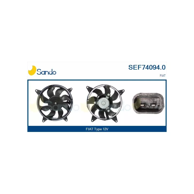 Moteur électrique, ventilateur pour radiateurs SANDO SEF74094.0