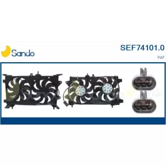 Moteur électrique, ventilateur pour radiateurs SANDO SEF74101.0
