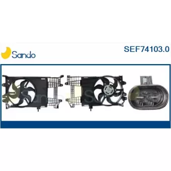 Moteur électrique, ventilateur pour radiateurs SANDO