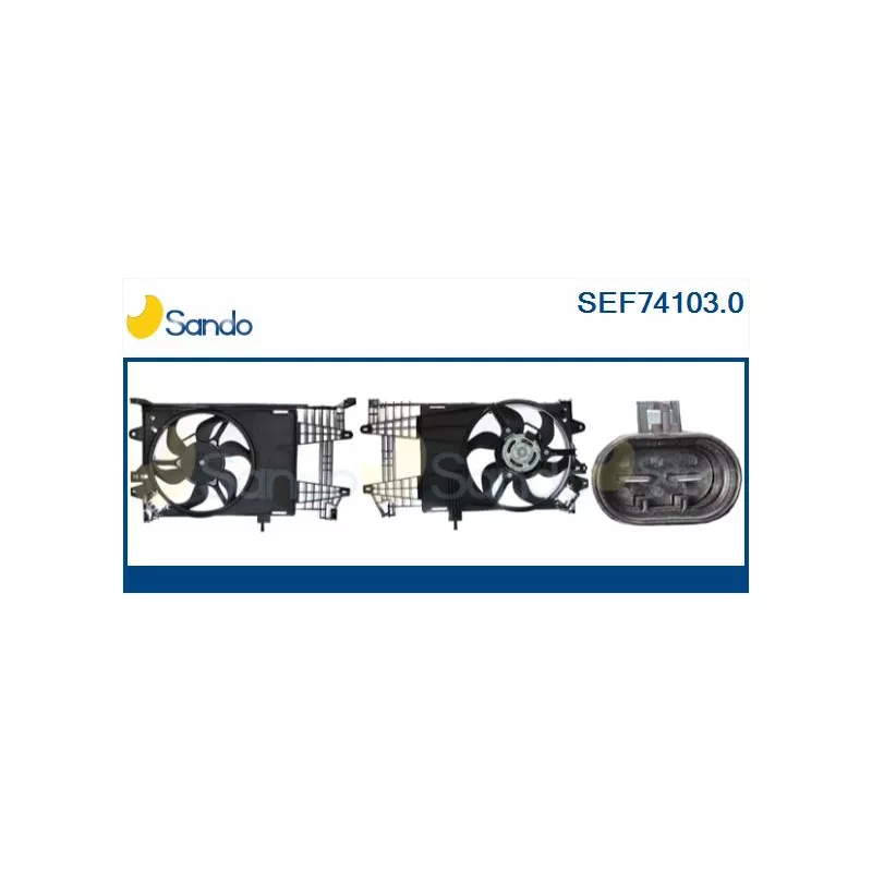 Moteur électrique, ventilateur pour radiateurs SANDO SEF74103.0