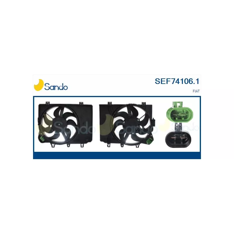 Moteur électrique, ventilateur pour radiateurs SANDO SEF74106.1