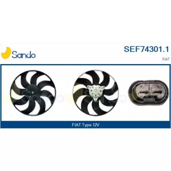 Ventilateur, refroidissement du moteur SANDO SEF74301.1