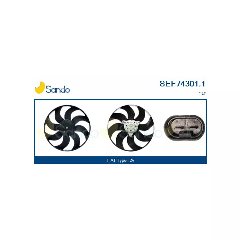 Ventilateur, refroidissement du moteur SANDO SEF74301.1