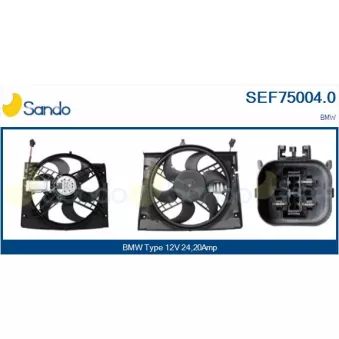 Moteur électrique, ventilateur pour radiateurs SANDO SEF75004.0