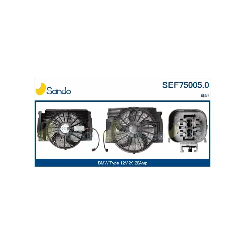 Moteur électrique, ventilateur pour radiateurs SANDO SEF75005.0