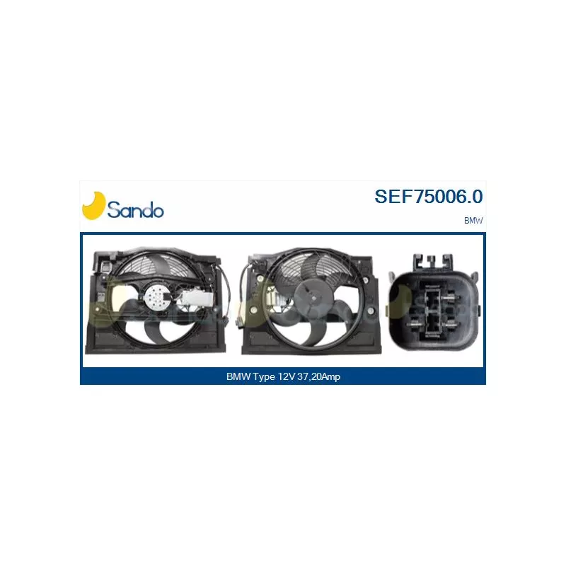 Moteur électrique, ventilateur pour radiateurs SANDO SEF75006.0