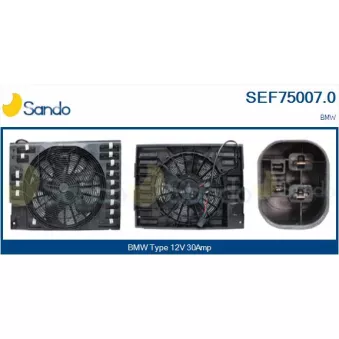 Moteur électrique, ventilateur pour radiateurs SANDO SEF75007.0
