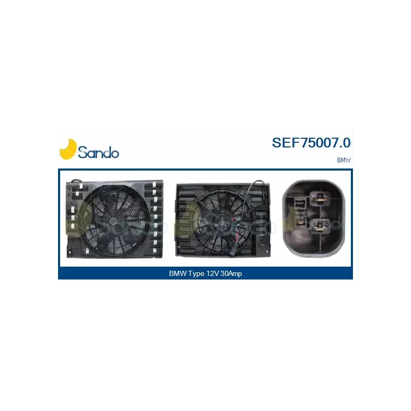 Moteur électrique, ventilateur pour radiateurs SANDO SEF75007.0