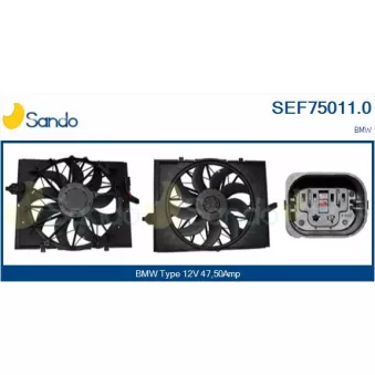 Moteur électrique, ventilateur pour radiateurs SANDO SEF75011.0