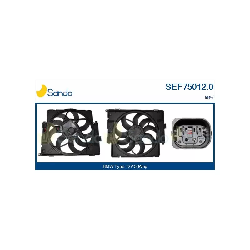 Moteur électrique, ventilateur pour radiateurs SANDO SEF75012.0