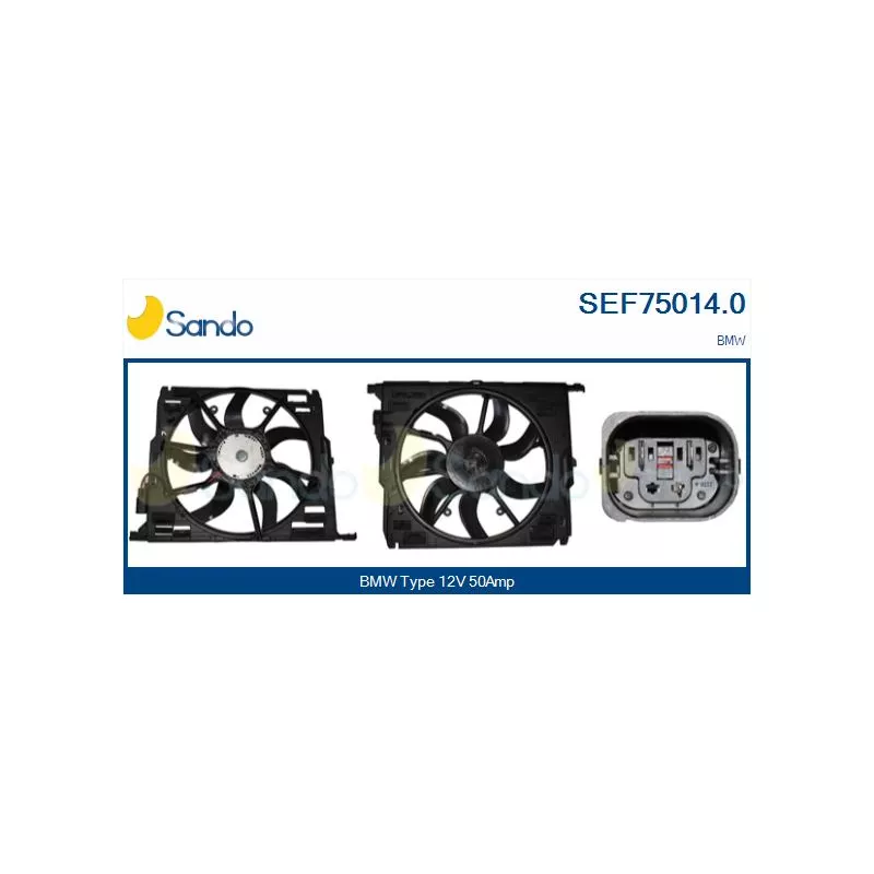 Moteur électrique, ventilateur pour radiateurs SANDO SEF75014.0