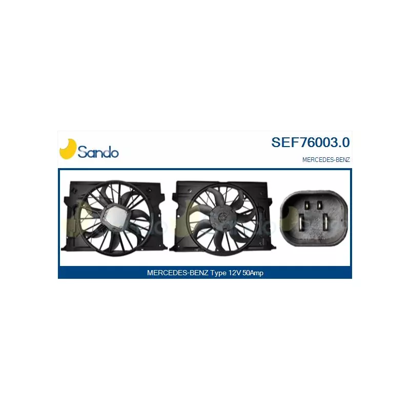 Moteur électrique, ventilateur pour radiateurs SANDO SEF76003.0