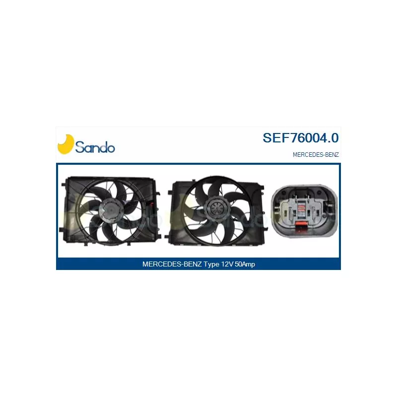 Moteur électrique, ventilateur pour radiateurs SANDO SEF76004.0