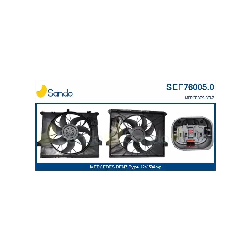 Moteur électrique, ventilateur pour radiateurs SANDO SEF76005.0