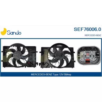 Moteur électrique, ventilateur pour radiateurs SANDO SEF76006.0