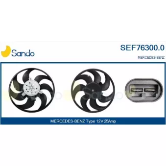 Ventilateur, refroidissement du moteur SANDO SEF76300.0