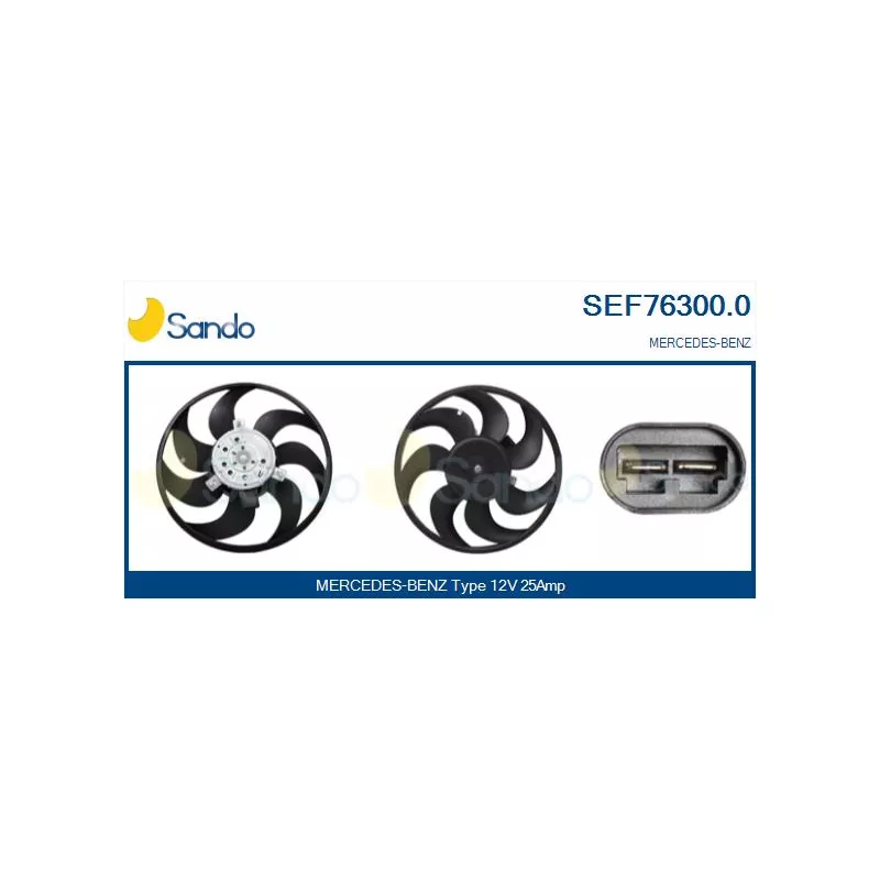 Ventilateur, refroidissement du moteur SANDO SEF76300.0